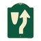 Signmission Designer Series-Beware Of Curb Graphic Green Heavy-Gauge Aluminum, 24" x 18", G-1824-9993 A-DES-G-1824-9993 - alternate 1